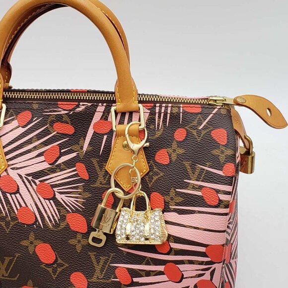 100% Auth Louis Vuitton Lock & Key with unbranded Bagcharm, Keycharm, Keychain - Picture 7 of 8